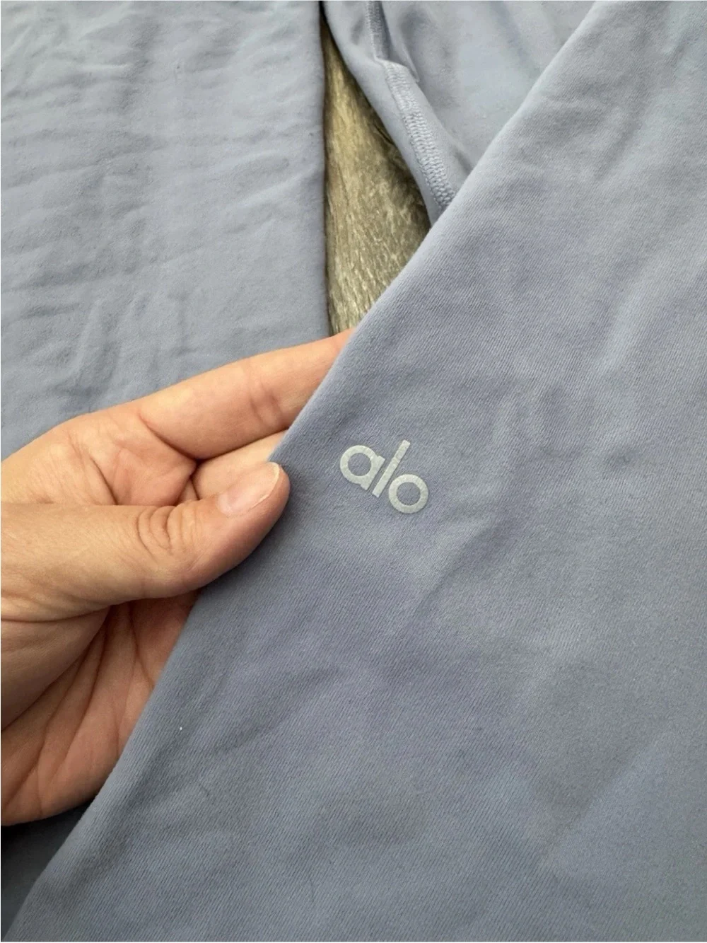 Alo Yoga High Waist Airbrush Active 7/8 Leggings Light Lavender Blue Large